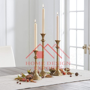 Candelabro con acabado dorado antiguo para decoración del hogar y la sala de estar, candelabro moderno más vendido - Product Image 5