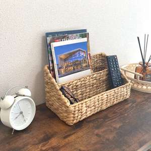 Top bán văn phòng tập tin giá nước tự nhiên lục bình bàn tổ chức handmade chủ giỏ cho các tập tin với giá rẻ nhất - Product Image 3