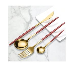 Ensemble de couverts en métal robuste, idéal pour un usage quotidien, les dortoirs universitaires, les bureaux, les maisons, les cafétérias et les dîners en famille - Product Image 2