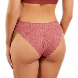 Tangas de punto ultra suaves, sin costuras, lisas, teñidas, finas, de tiro bajo para mujer, transpirables, con cintura antideslizante, invisibles para uso diario. - Product Image 6