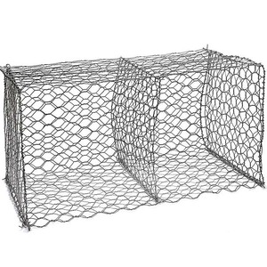 Caisse <span class=keywords><strong>gabion</strong></span> carrée en treillis métallique galvanisé 2m x 1m x 1m avec ouverture de 80x100mm <span class=keywords><strong>pour</strong></span> cage - Product Image 2