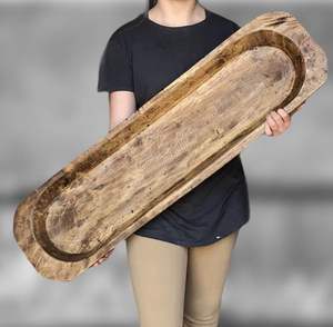 Cuenco de Madera Hecho a Mano para Decoración de Cocina Rústica, Opciones Personalizables para Exhibir Frutas, Pan y Velas - Product Image 6