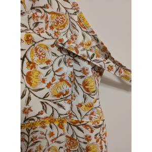 Floral Cotton Bib <b>Apron</b> for Kitchen Chef BBQ <b>Gardening</b> Wedding & Party-Washable Reusable - Product Image 3