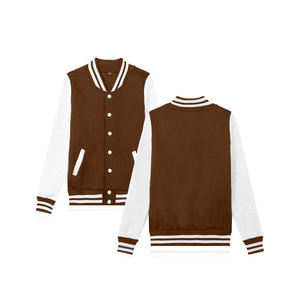 Veste universitaire décontractée pour homme OEM, logo brodé personnalisé, vêtements en toile vintage d'hiver, respirant, design grande taille - Product Image 3