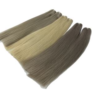 Extensiones de cabello humano virgen brasileño, mechones de pelo brasileño sin procesar, Color personalizable, n. ° 100%, n. ° 60, n. ° 5, 613 unidades - Product Image 2