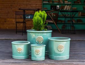 [Leo Nguyen Le] - Suministros de Jardinería al por Mayor, Maceta Decorativa Esmaltada para Interiores y Exteriores, Maceta Moderna de Cerámica Esmaltada para Suculentas - Product Image 5