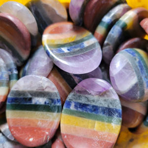 Piedras de Ágata Natural Talladas con los 7 Chakras, Piedras de Cristal Reales para la Sanación con Reiki, Piedras Pulidas para el Amor y la Sanación - Product Image 4