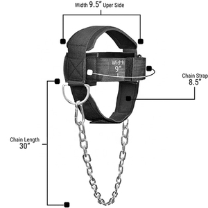 Arnés de Cabeza para Fitness, Neopreno Antideslizante, Transpirable y Duradero, Correa para el Cuello para Levantamiento de Pesas, Accesorio para Equipos de Gimnasio - Product Image 5