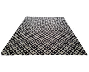 Alfombra Bhadohi de alta calidad, patrón geométrico, bordado estético, cuero cosido para el cabello, superventas para juegos de alfombras de área lujosa - Product Image 2