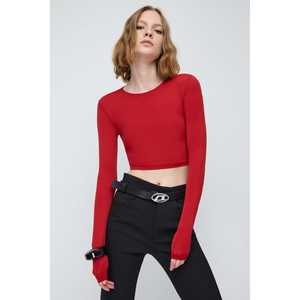 Top Corto Básico de Manga Larga - Product Image 4