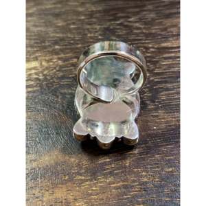 Handmade Kingman Turquoise Sterling <b>Silver</b> Bezel Set <b>Adjustable</b> <b>Ring</b> Size 6.5 - Product Image 6