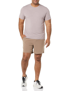 กางเกงขาสั้นผ้าตาข่ายแห้งเร็วสำหรับผู้ชายกางเกงวิ่งออกกำลังกายผ้ายืดโพลีเอสเตอร์สแปนเด็กซ์ - Product Image 6