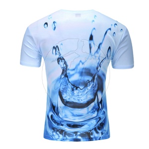 เสื้อยืดซับลิเมชั่นสั่งทำสำหรับผู้ชายใส่หน้าร้อน-โพลีเอสเตอร์ 100% แขนสั้น ระบายอากาศได้ดี คุณภาพสูง ทรงหลวม คอโอ/คอวี - Product Image 2