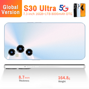 Celular NETWORK con Pantalla Completa S30 Ultra 16GB+1TB 7.3 Pulgadas Android 13 Teléfonos Baratos para Teléfono Inteligente Móvil - Product Image 2