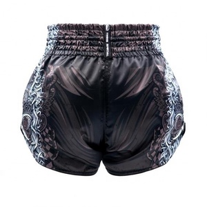 Shorts de Muay Thai de haute qualité, durables, légers, en satin respirant, séchage rapide, pour entraînement, gym, sport, vêtements de sport pour hommes - Product Image 3