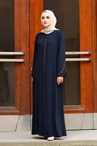 Nouvelle saison, vêtements islamiques pour femmes, robe abaya, kaftan, tunique, mode islamique de Dubaï, mode islamique turque, robes islamiques fabriquées en Turquie - Product Image 5