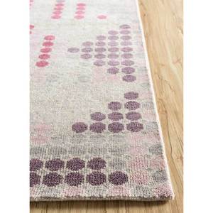 Alfombra de Lana Anudada a Mano Clan, Patrón Geométrico Rosa y Morado, Alfombra para Sala de Estar, Decoración para Pasillo Juvenil, Tamaño 9x12 - Lca-806 - Product Image 4