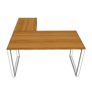 RecBamboo BFRB009 L-Shaped 140x150cm Corner <b>Desk</b> Simple Design Foldable and Portable <b>Computer</b> Table/ Laptop <b>Desk</b> - Product Image 6