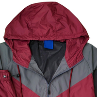 Conjunto Deportivo Casual de Talla Grande para Exteriores, Chaqueta Cortavientos Ligera y Transpirable, Ropa Deportiva Resistente al Viento, Logotipo Personalizado, Venta al Por Mayor