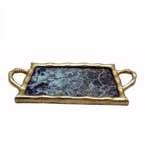 Plateau de service en métal noir tendance, plateau de service au style unique, plateau de service pour mariage, fête, décoration, traiteur - Product Image 3