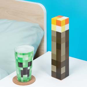 Minecraft Torch <b>Light</b> Eco-Friendly LED <b>Table</b> Wall Lamp European Design Remote Control for Bedrooms Studies <b>Battery</b> AC Options - Product Image 2