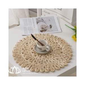 Medium <b>Seagrass</b> Leaf Shaped Table <b>Placemats</b>/ Custom Straw Mat for Home Textiles Furniture - Product Image 3