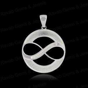 High Quality 925 Silver 25mm Circle Charm Pendant <b>Infinity</b> Setting Resin Ashes Keepsake Breast Milk Jewelry Findings Components - Product Image 5