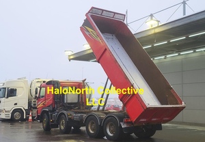 Camion lourd d'occasion Volvo FMX 500 Tipper 8X4 de 2010, transmission automatique, moteur diesel, conduite à gauche, Euro 5, benne basculante, grue de chargement - Product Image 6