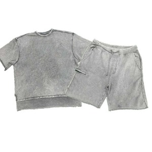 Ensemble T-shirt et short surdimensionné personnalisé, streetwear pour hommes, fabricant, impression de logo personnalisée - Product Image 5