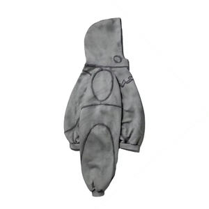 Latest Design Oversize Acid Wash Hoodies Custom Winter Street Style Solid Pattern Jersey Cotton Breathable Made Pakistan - Product Image 5