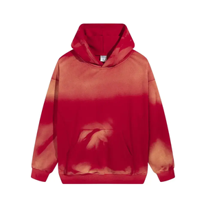 Sudadera con capucha de algodón de rizo francés de peso pesado, Sudadera con capucha con tinte de corbata, sudadera unisex de gran tamaño, sudaderas con capucha con lavado ácido y sol desteñido - Product Image 5