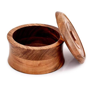 Cuenco para servir sopa de Color Natural de excelente calidad, respetuoso con el medio ambiente para vajilla, cuenco para servir de madera de diseño estándar - Product Image 4