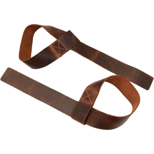 Sangles de musculation en cuir de vache véritable de qualité supérieure, personnalisées, résistantes, avec logo personnalisé pour hommes et femmes - Product Image 2