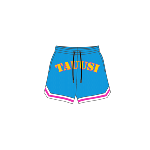 Pantalones cortos de malla hasta la rodilla con estampado de animales personalizados de alta calidad Patrón sólido Cintura media Estilo de calle alta Impreso Logo-Pantalones cortos para hombres - Product Image 1