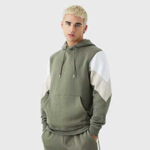Superbe sweat à capuche pour homme uni avec logo personnalisé grande taille sweats à capuche pour hommes surdimensionnés 100% coton 400gsm - Product Image 2