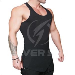 Camiseta sin mangas de algodón XL para hombre, transpirable, informal, deportiva, gimnasio, entrenamiento, ropa deportiva, Fitness, culturismo, camisetas de malla sólida de punto de verano - Product Image 5