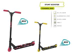 Trottinette freestyle en aluminium B2B avec roulements ABEC-7, roues en PU, charge maximale de 100 kg pour skate park - Product Image 3