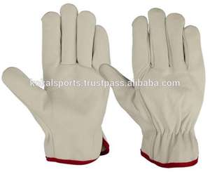 Gants de conduite anti-coupure pour hommes en cuir combiné à doigts entiers pratiques et protecteurs - Product Image 6