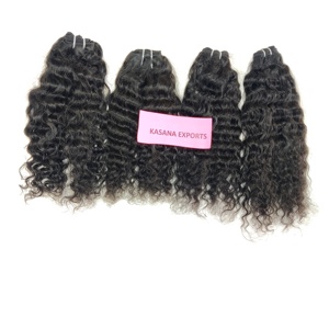 Cuticules alignées et traitées couleur naturelle vietnamienne femmes noires fabricants de gros 100% Remy extensions de cheveux Deep Wave - Product Image 5