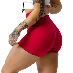 Offre spéciale, short confortable et respirant avec logo personnalisé, taille haute, sans coutures, confortable et respirant, pour femme - Product Image 4