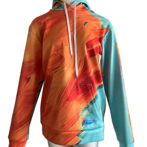 Factory Custom High Quality <b>Men's</b> Regular Fit Polyester Fleece <b>Pullover</b> Hoodie Quick Dry Breathable Eco-Friendly Sublimation OEM - Product Image 1
