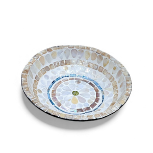 Cuencos de Nácar Blanco al por Mayor, Cuencos Decorativos con Incrustaciones de Concha, Naturales y Ecológicos para Cocina y Comedor - Product Image 1