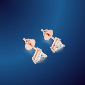 Pendientes de plata de ley S925 para niñas minimalistas clásicas, pendientes de tuerca superiores con accesorios de moda de circón - Product Image 1