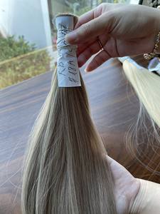 100% cabello virgen de Vietnam Real, color rubio, cabello virgen a granel, cabello humano vietnamita - Product Image 5