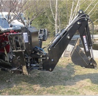 PTO pelle pelleteuse arrière pelle pour tracteur agriculture tracteurs à roues agricoles 4x4