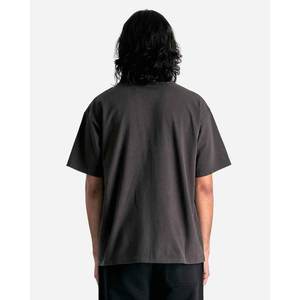 Camisetas Blancas de Estilo Urbano para Serigrafía, Personalizadas para Hombre, Vintage, Talla Grande, 100% Algodón, Transpirables, Holgadas, Lavado Ácido - Product Image 2