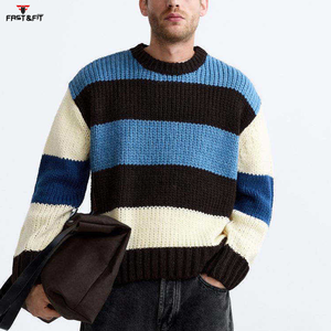 Collection 2026 Nouveau pull à col rond tendance d'hiver Design personnalisé Respirant Laine grossière/Cachemire Manches longues Séchage rapide Pull pour homme - Product Image 2