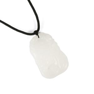 Collier réglable en quartzite glacé et jade, pendentif en cristal de 132,50 carats, bijoux - Product Image 1