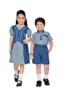Ensembles scolaires classiques personnalisés pour élèves du primaire, chemise à manches courtes, jupe, pantalon, polyester/coton, unisexe, enfants, confortables, durables - Product Image 3