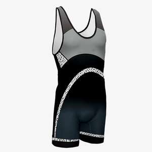 Hot Selling Heat-Transfer Printing MMA Wrestling Singlet Full <b>Body</b> Stretch Lightweight Durable Breathable 2026 Singlets Tank Top - Product Image 4